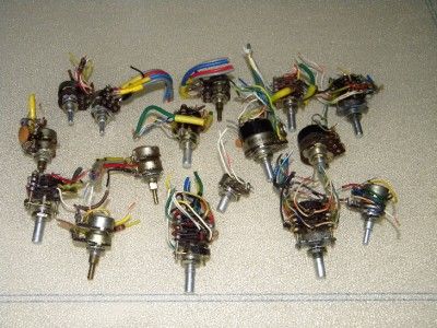 YAESU FT 101/B/E/EE/EX/F RADIO SERIES POTENTIOMETERS 16 EACH ONLY $29 