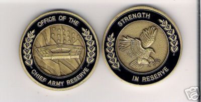 CHALLENGE COIN OFFICE CHIEF ARMY RESERVE PENTAGON RARE  