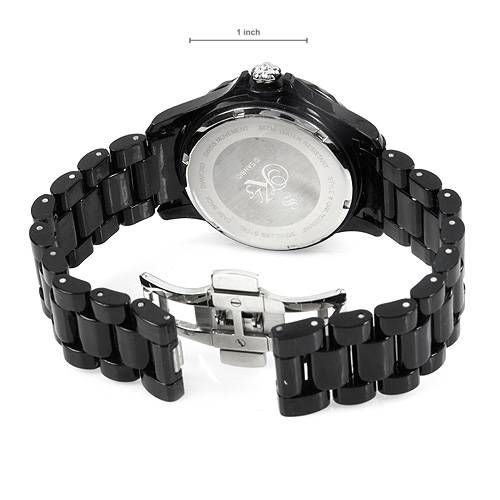 Hello Kitty QWL1199DIANO BLK Swiss Movement Water Resistant Ladies 