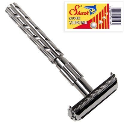 Parker Pro Butterfly Open Double Edge Safety Razor Lined Detail 10 