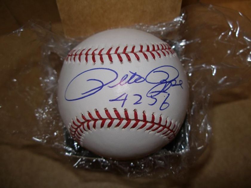 Pete Rose #4256 Inscrip Cincinnati Reds Signed Autographed Baseball 
