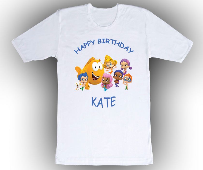 Personalized Bubble Guppies Birthday T Shirt Gift  