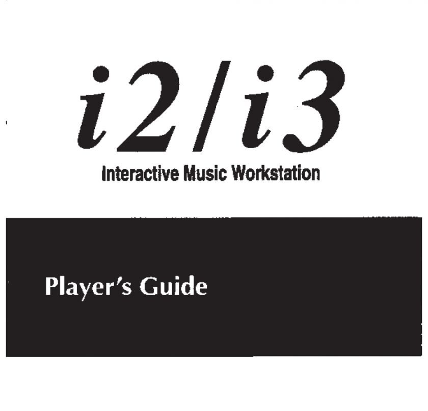 Korg i Series i2 / i3 Synthesizer Keyboards Guide  