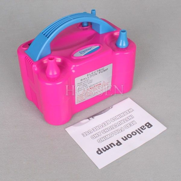 220V 600W Double Pump Balloon Inflator Electric Balloon Pump Party Air 