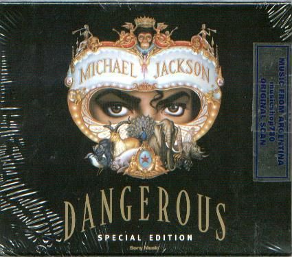 MICHAEL JACKSON DANGEROUS SPECIAL EDITION CD BLACK SLIP  
