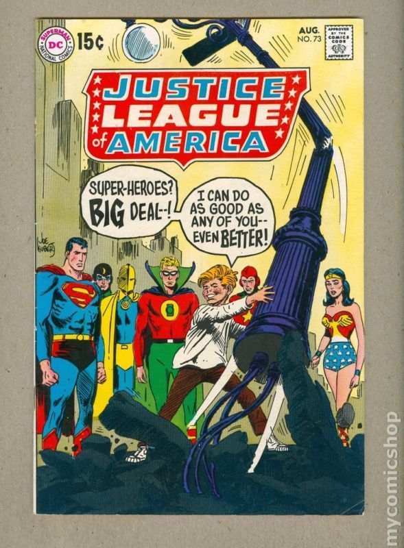 JUSTICE LEAGUE OF AMERICA #73 1969 DC COMIC BOOK GOOD  