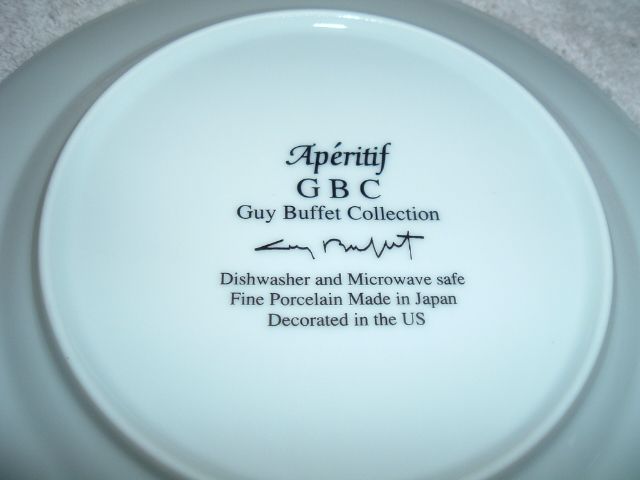 Guy Buffet 8 Plate Aperitif  
