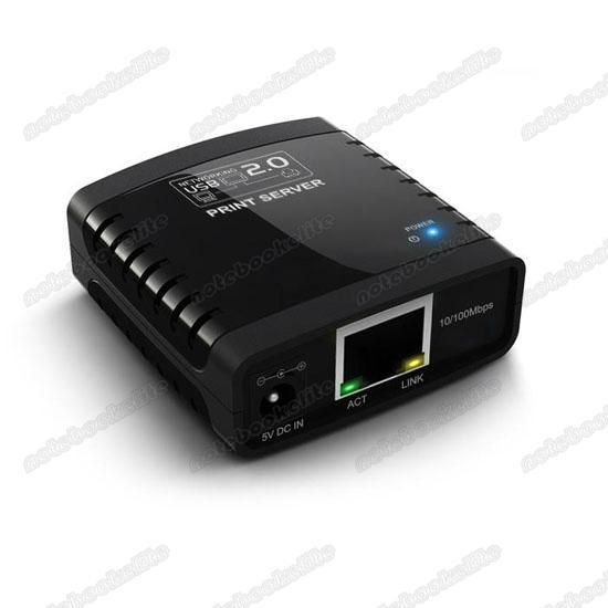   Notebook Ethernet & Wi Fi Network LPR Print Server Printer Share Hub