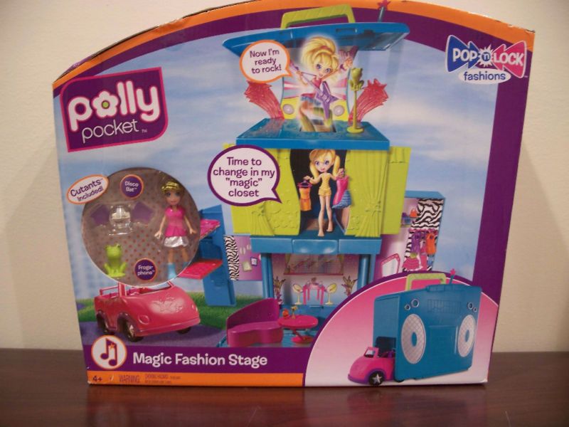 NEW POLLY POCKET MAGIC FASHION STAGE POP  LOCK cutants  